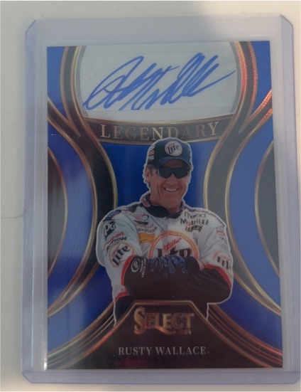 2024 Panini Select NASCAR #LS-RWL Rusty Wallace Legendary Signatures Blue Prizm — front