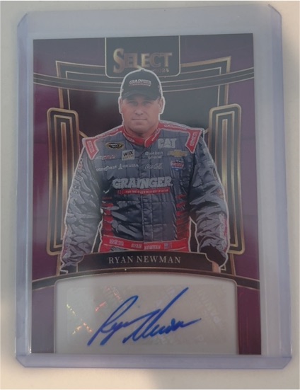 2024 Panini Select #26 Ryan Newman Purple Prizm Autograph — front