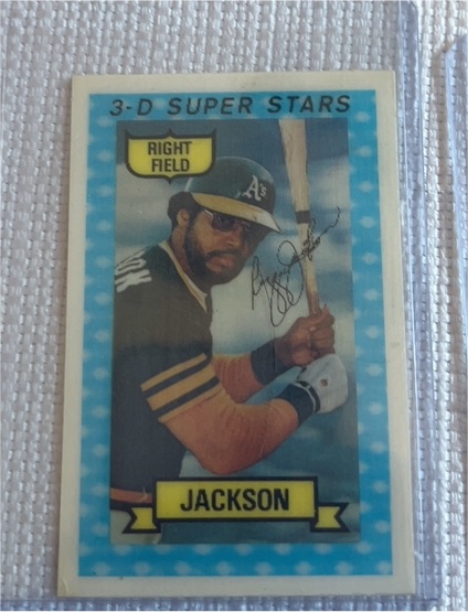 1974 Kellogg's 3-D Super Stars #20 Reggie Jackson — front