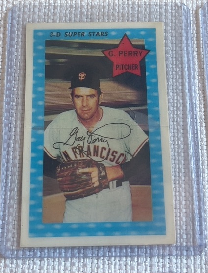 1971 Kellogg's 3-D Super Stars #6 Gaylord Perry — front