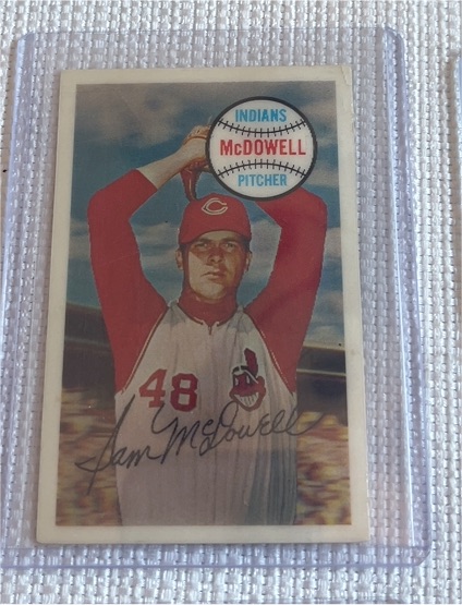 1970 Kellogg's 3-D Super Stars #50 Sam McDowell — front