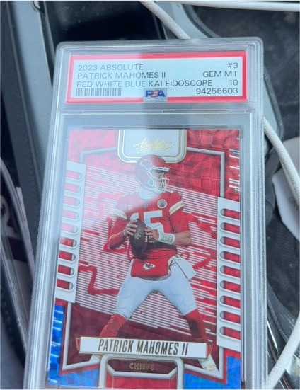 2023 Panini Absolute #3 Patrick Mahomes II Red White Blue Kaleidoscope — front