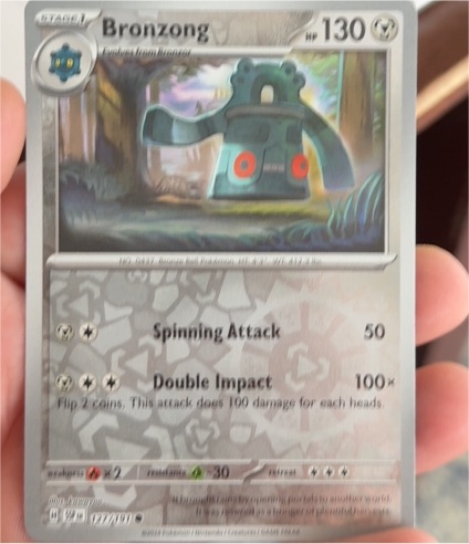 2024 Pokémon SV08: Surging Sparks #127 Bronzong — front