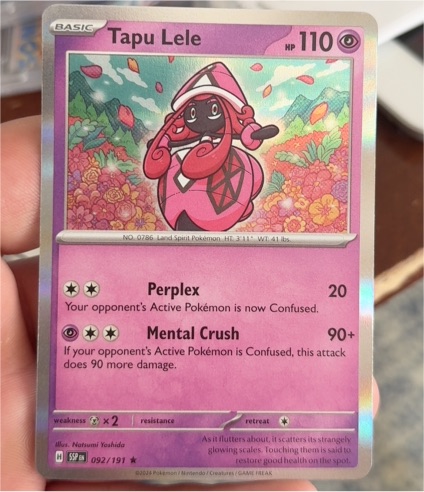 2023 Pokémon Scarlet & Violet Surging Sparks #092 Tapu Lele — front