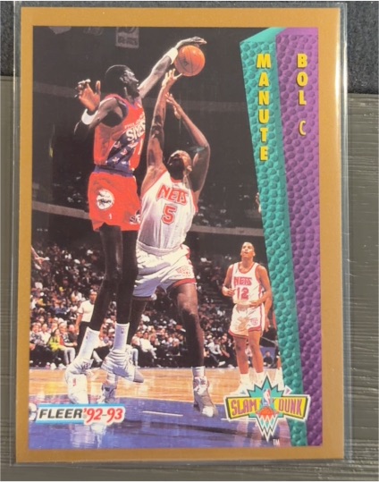 1992-93 Fleer Slam Dunk #285 Manute Bol — front