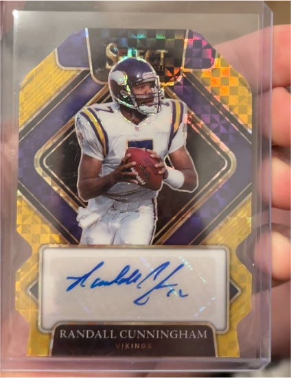 2024 Panini Select Signatures Randall Cunningham SSP-RCM — front