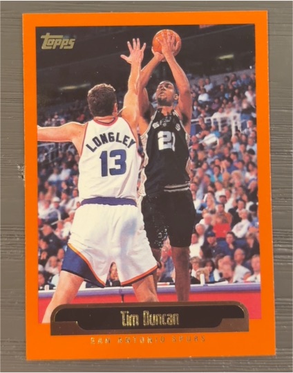 1999-00 Topps #121 Tim Duncan — front