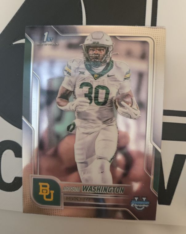 2025 Bowman Chrome University Football #56 Bryson Washington — front