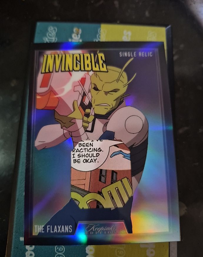 2025 Keepsake Invincible #496 The Flaxans Single Relic — front