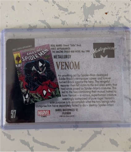 1992 Marvel Masterpieces #97 Venom — front