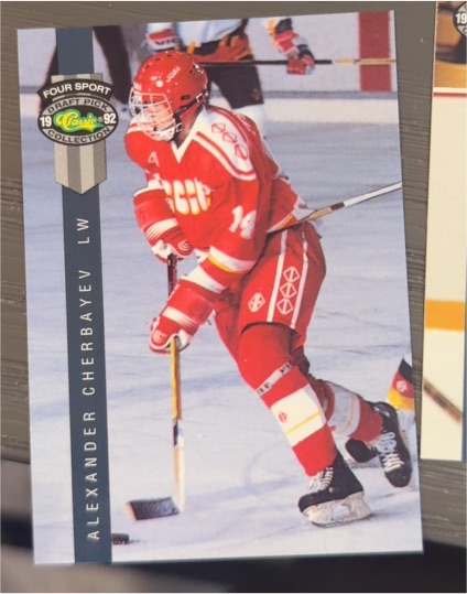1992 Classic Four Sport #190 Alexander Cherbayev — front