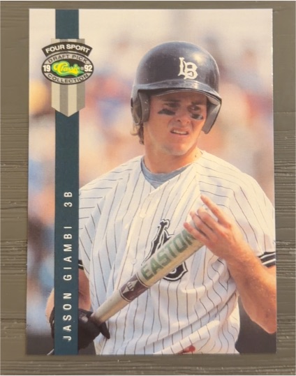 1992 Classic Four Sport Draft Pick Collection #267 Jason Giambi — front