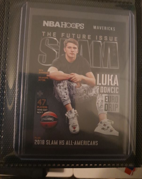2020-21 Panini NBA Hoops Slam #5 Luka Doncic — front