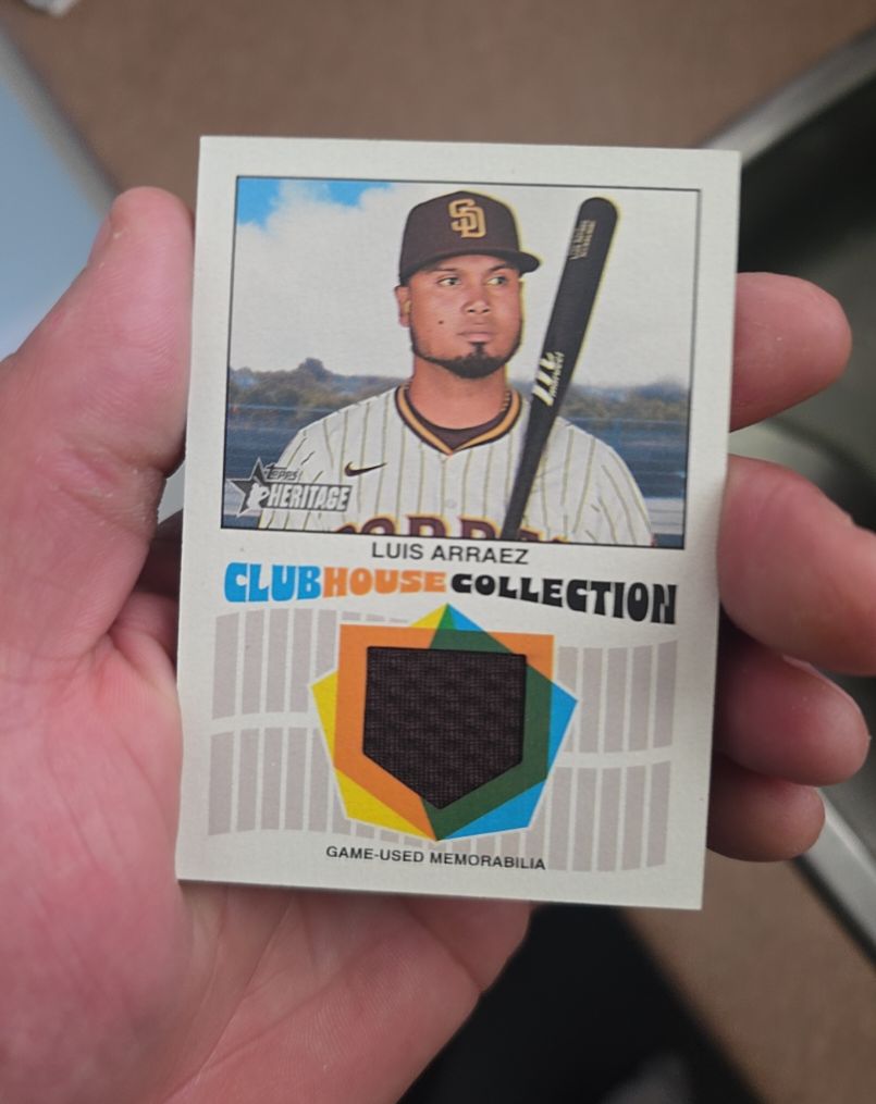 2026 Topps Heritage Clubhouse Collection Relics #CCR-LA Luis Arraez — front