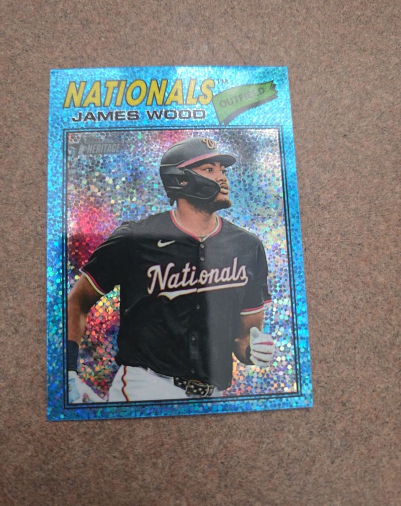 2026 Topps Heritage Chrome #295 James Wood — front