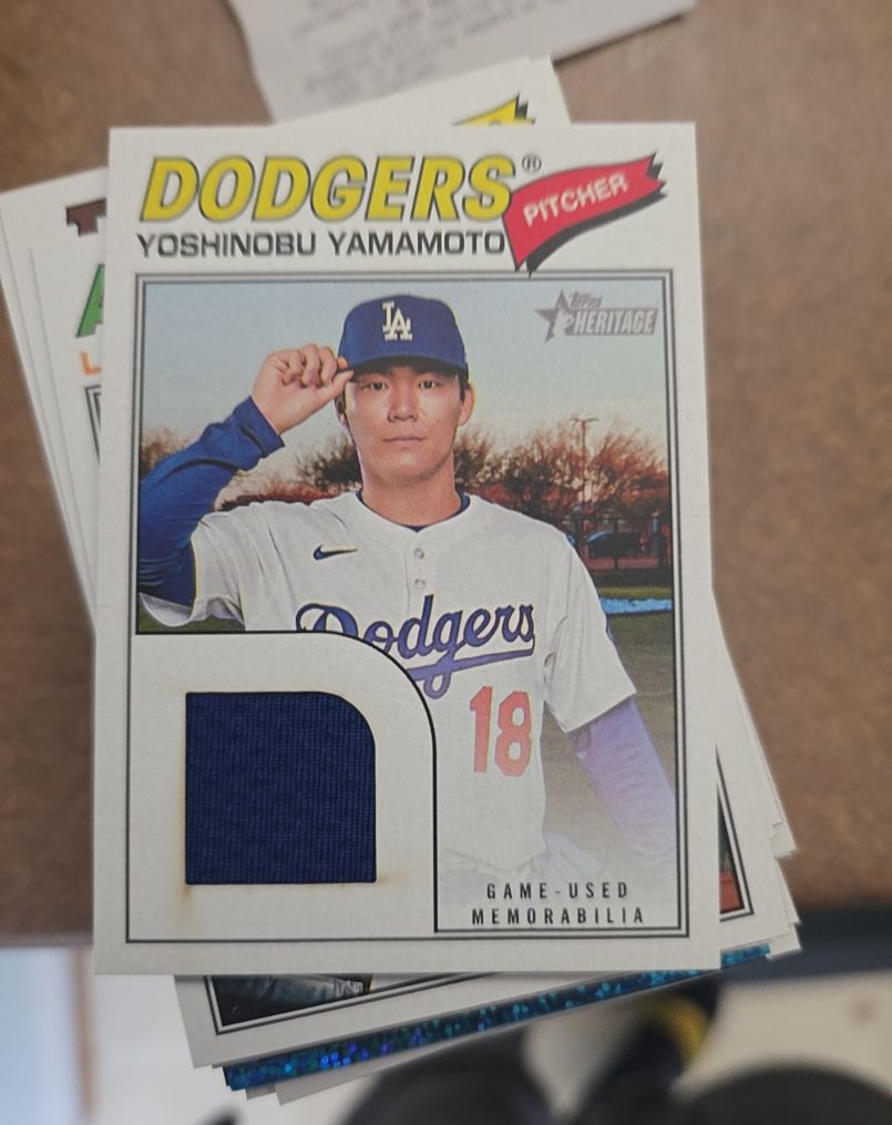 2026 Topps Heritage #371 Yoshinobu Yamamoto — front