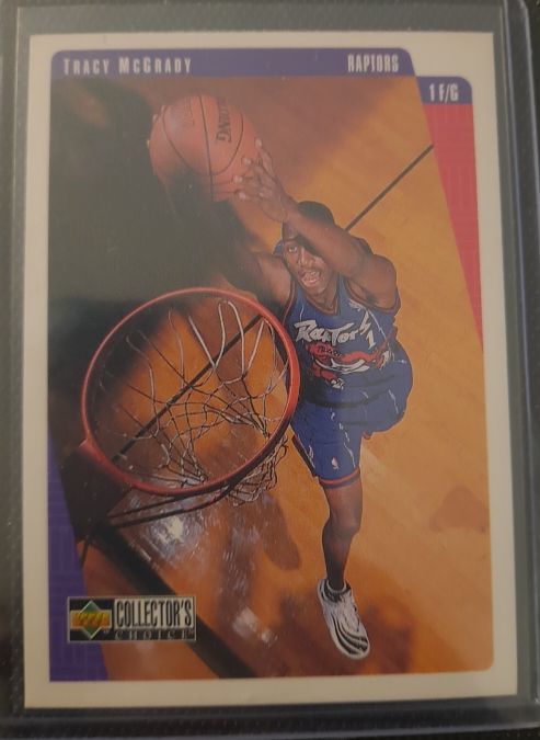 1997-98 Upper Deck Collector's Choice #335 Tracy McGrady Rookie Card — front