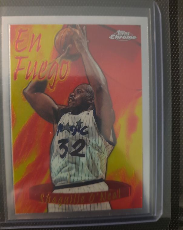 1996-97 Topps Chrome Season's Best En Fuego #3 Shaquille O'Neal — front