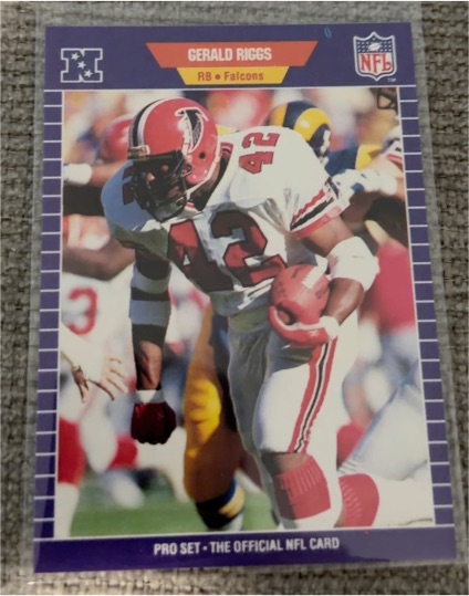 1989 Pro Set #14 Gerald Riggs Atlanta Falcons — front