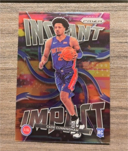 2021-22 Panini Prizm Instant Impact #1 Cade Cunningham — front