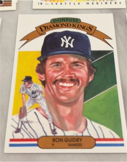 1982 Donruss Diamond Kings #17 Ron Guidry — front