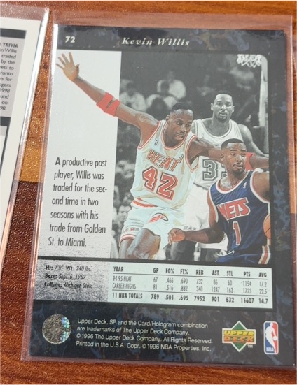 1994-95 Upper Deck Collector's Choice #264 Kevin Willis — front