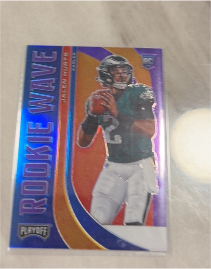 2020 Panini Playoff Rookie Wave #RW-22 Jalen Hurts — front
