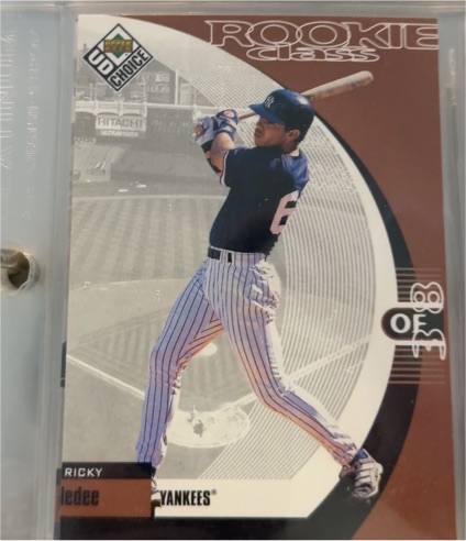 1999 Upper Deck UD Choice #4 Ricky Ledee — front