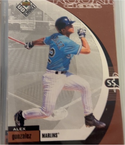 1999 Upper Deck UD Choice #6 Alex Gonzalez — front