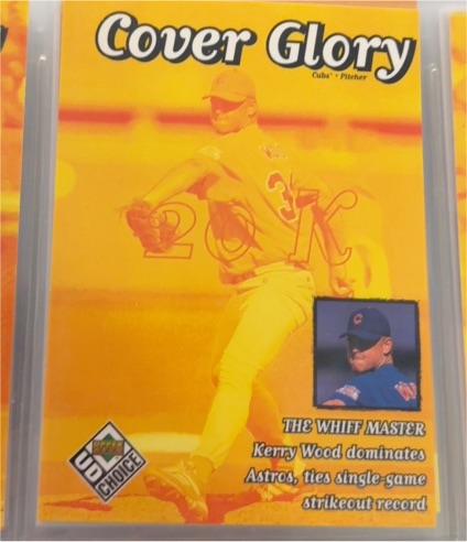 1999 Upper Deck UD Choice Cover Glory #29 Kerry Wood — front