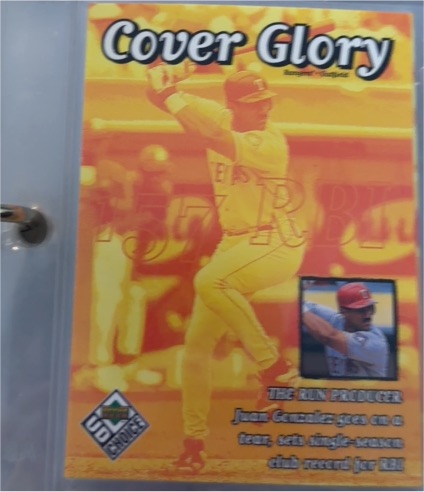 1999 Upper Deck UD Choice #31 Cover Glory Juan Gonzalez — front