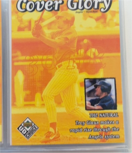 1999 Upper Deck UD Choice #39 Troy Glaus Cover Glory — front