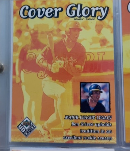 1999 Upper Deck UD Choice #40 Ben Grieve Cover Glory — front