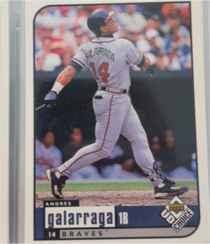 1999 Upper Deck Choice #54 Andres Galarraga — front