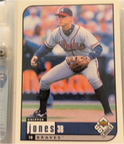1999 Upper Deck UD Choice #55 Chipper Jones Atlanta Braves — front
