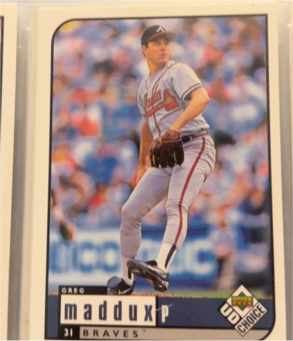 1999 Upper Deck UD Choice #56 Greg Maddux — front