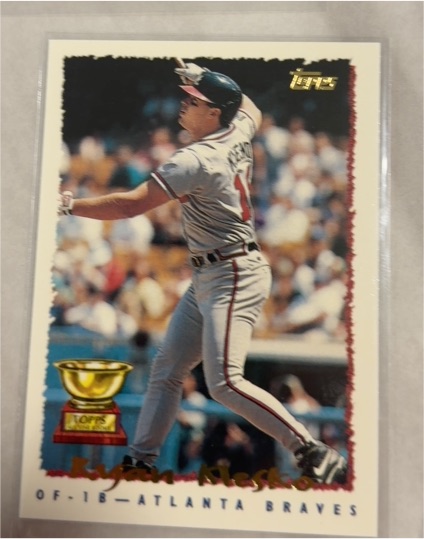1995 Topps #324 Ryan Klesko — front