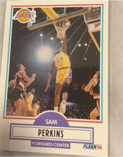 1990 Fleer Update #U-44 Sam Perkins — front