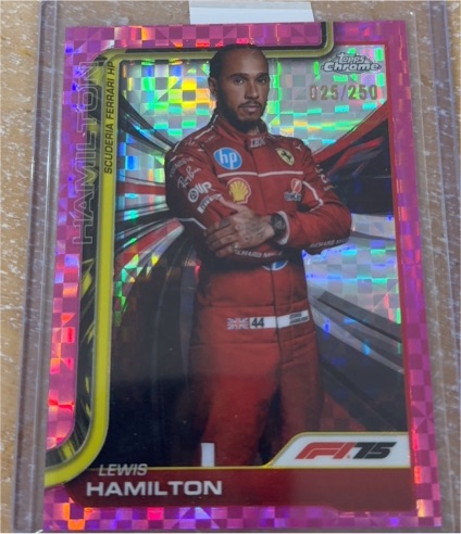 2025 Topps Chrome F1 #4 Lewis Hamilton — front