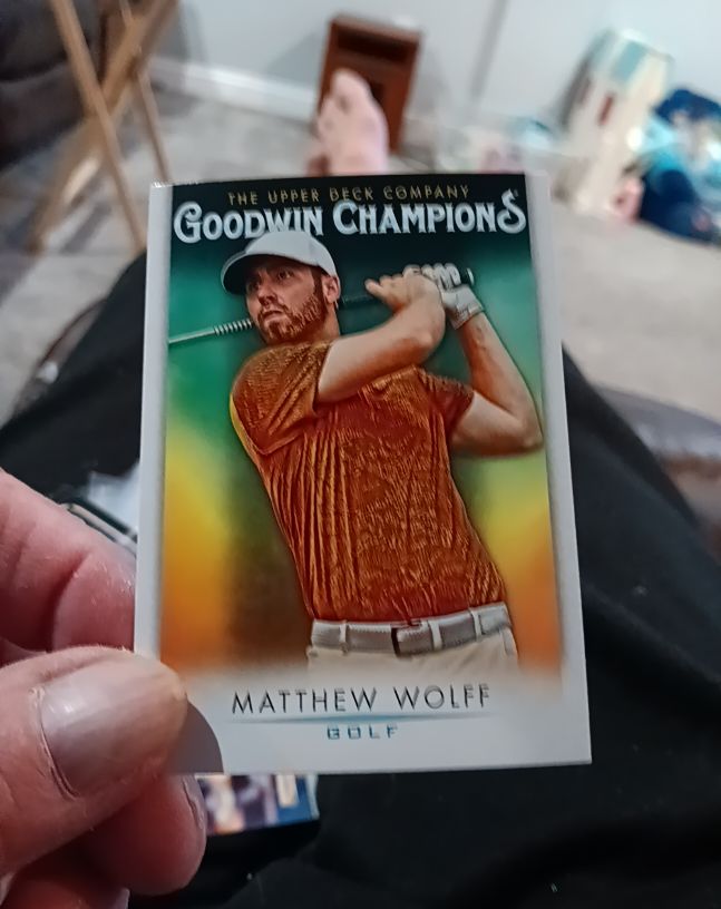 2021 Upper Deck Goodwin Champions #31 Matthew Wolff — front