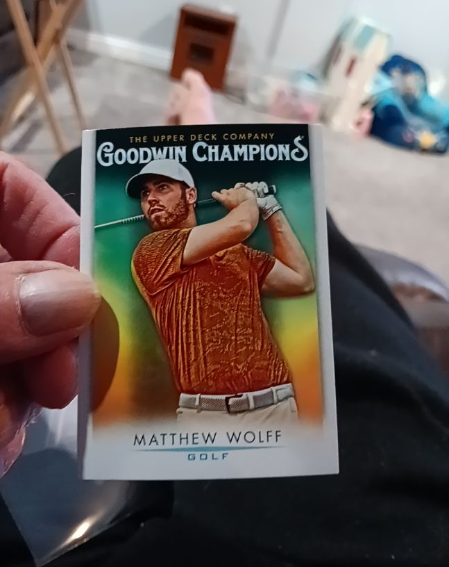 2021 Upper Deck Goodwin Champions #31 Matthew Wolff — front