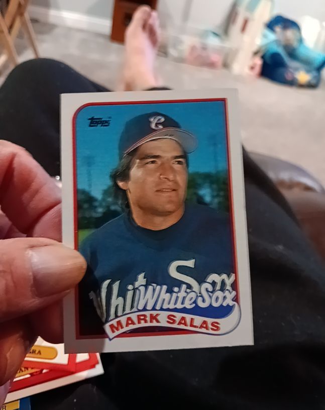 1989 Topps #384 Mark Salas — front