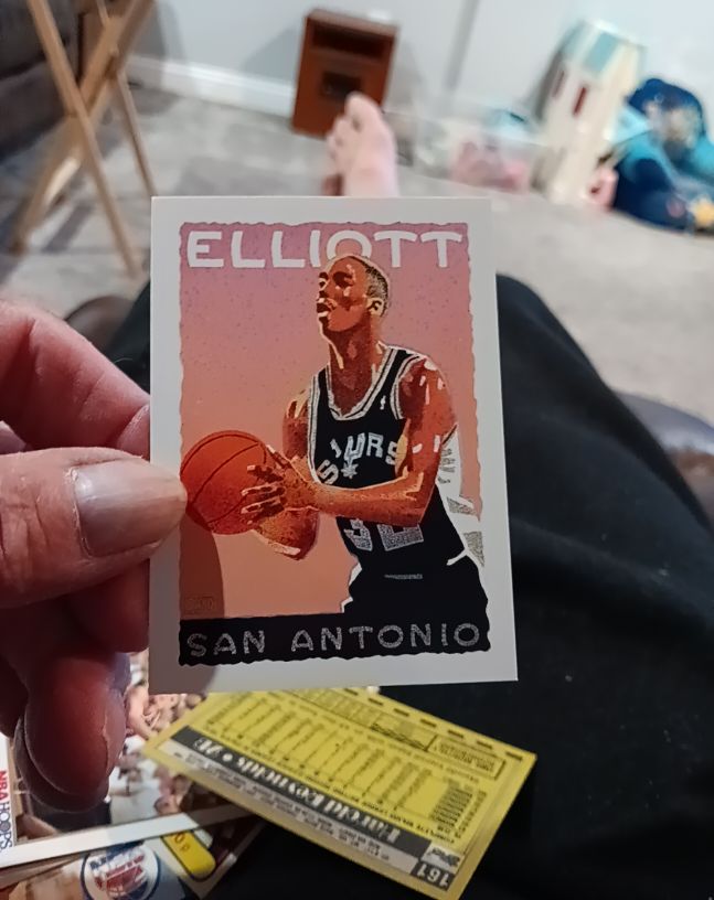 1991-92 NBA Hoops #526 Sean Elliott — front