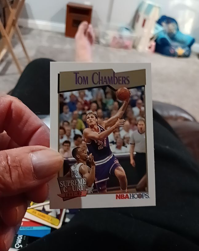 1991-92 NBA Hoops Supreme Court #489 Tom Chambers — front