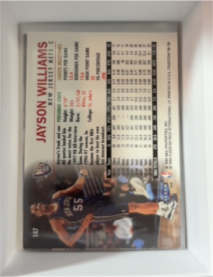 1999-00 Fleer Tradition #147 Jayson Williams — front