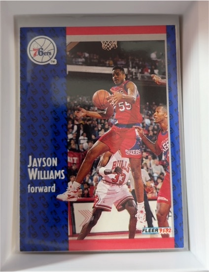 1991-92 Fleer #338 Jayson Williams — front