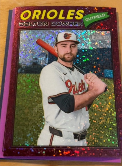 2026 Topps Heritage Chrome #338 Colton Cowser — front