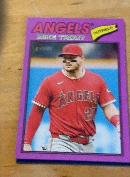 2026 Topps Heritage #163 Mike Trout — front