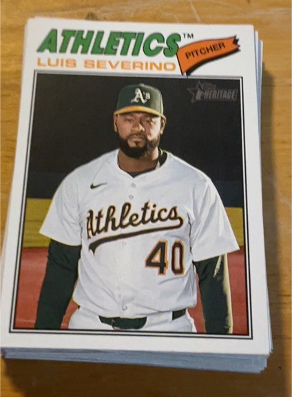2026 Topps Heritage #206 Luis Severino — front
