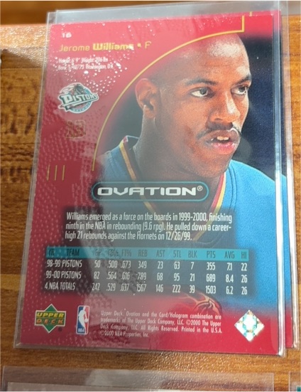 1999-00 Upper Deck Ovation #16 Jerome Williams — front